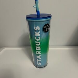 Starbucks Blue and Green Color-Changing Tumbler